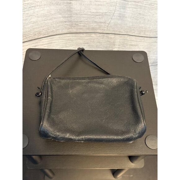 Fendi Vintage Black Leather Small Handbag With Dust Bag Italy - Picture 6 of 10